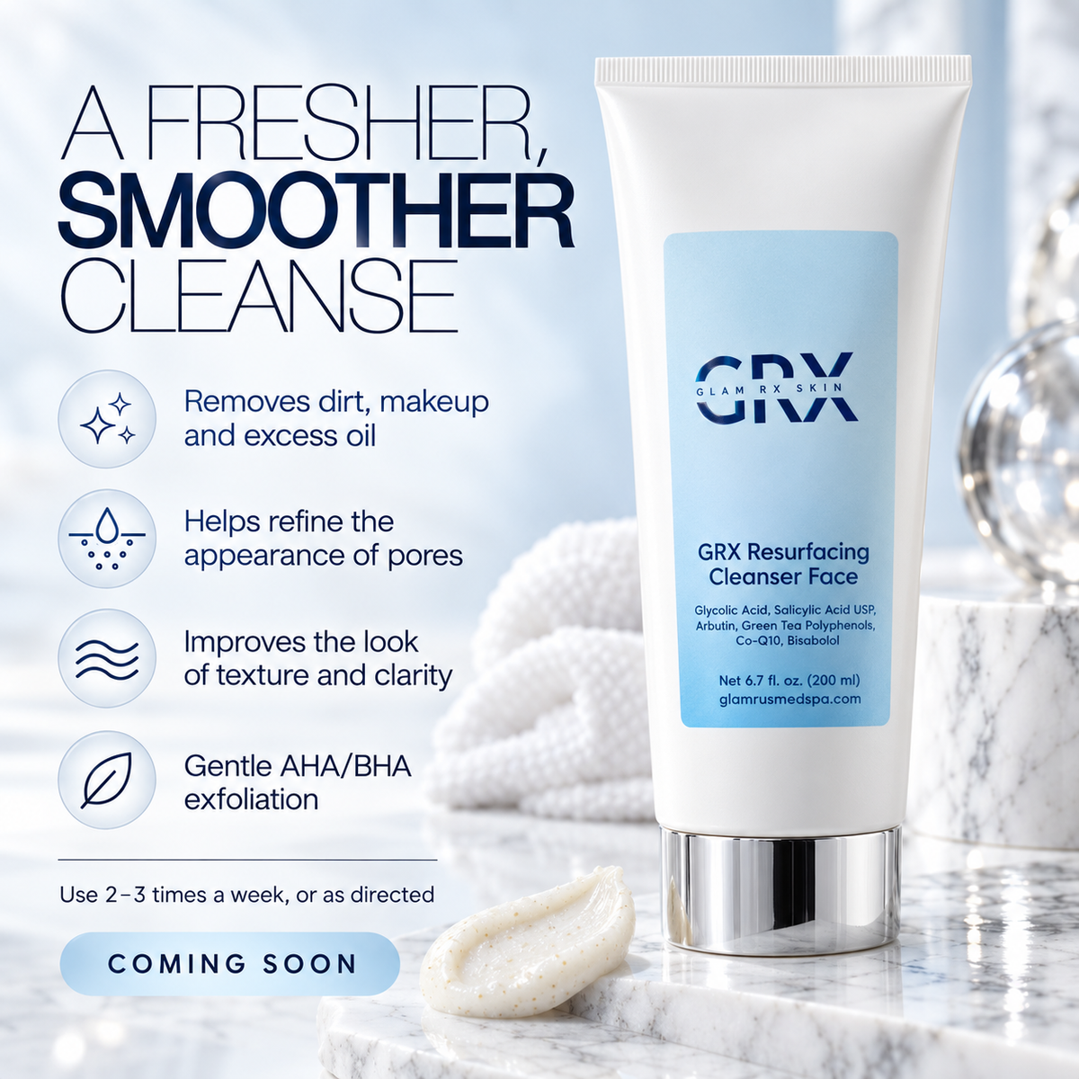GRX Resurfacing Cleanser Face — benefits