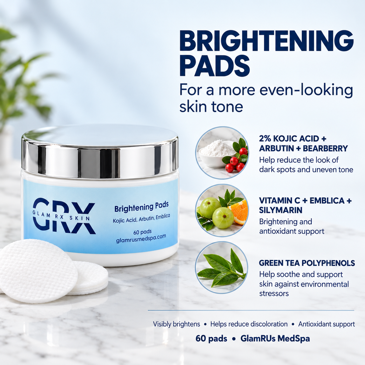 GRX Brightening Pads — benefits