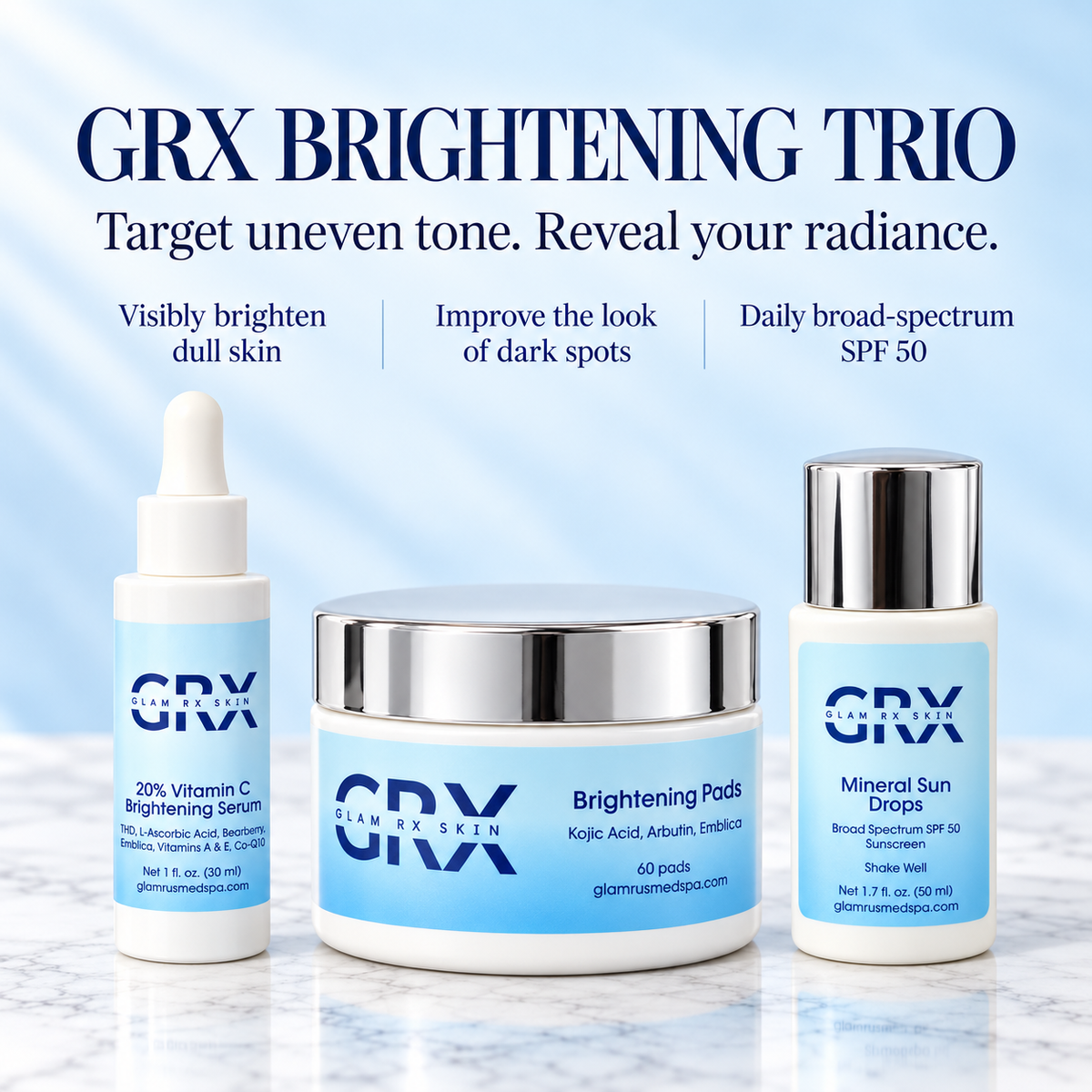 GRX Brightening Trio benefits