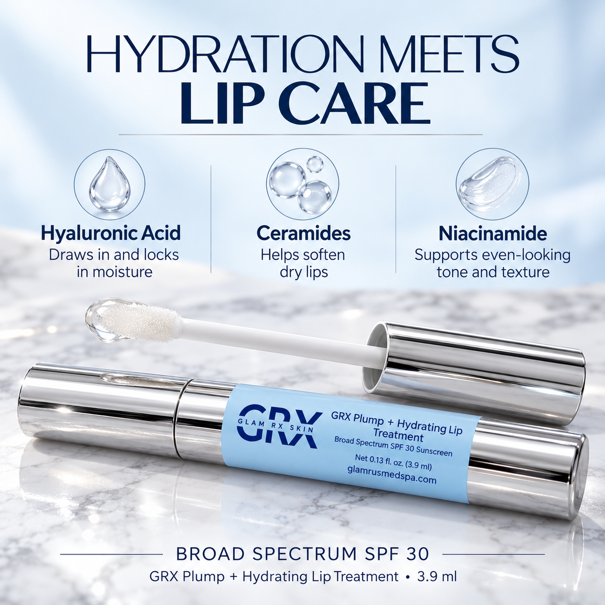 GRX Plump + Hydrating Lip Treatment SPF 30 — ingredients