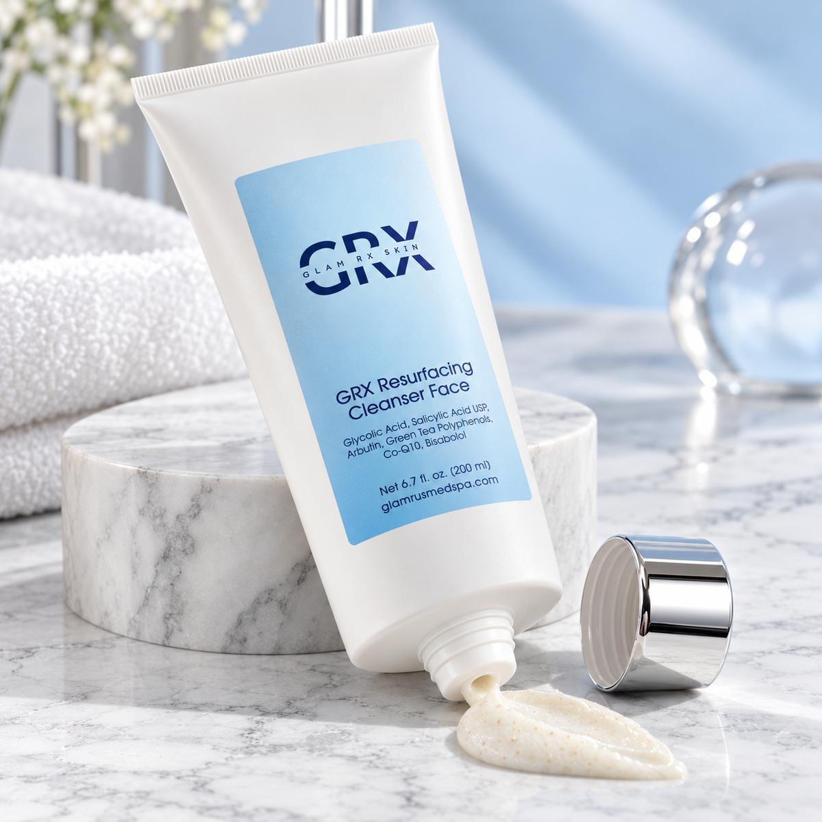 GRX Resurfacing Cleanser Face — open